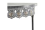 36X32 Grey Iron Console Table - Detail