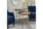 Brown Wood Accent Table Set Of 2 - Room