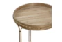 Brown Wood Accent Table Set Of 2 - Detail