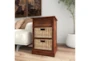 13X28 Brown Wood Storage Unit With 1 Drawer + 2 Baskets - Room