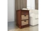 13X28 Brown Wood Storage Unit With 1 Drawer + 2 Baskets - Room