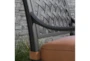 New Haven Dark Bronze Outdoor 30" Barstool With Brown Cushion- Set Of 2 - Detail