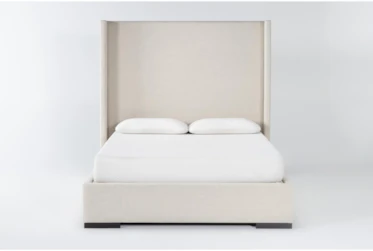 Halle King Upholstered Shelter Bed