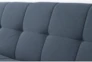 Novara Blue 80" Convertible Sofa - Detail