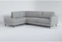 Ginger Grey 109" Queen Memory Foam Sleeper Sectional With Left Arm Facing Corner Chaise - Signature