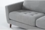Ginger Grey 109" Sleeper Sectional With Right Arm Facing Chaise And LS Memory Foam Mattress - Detail