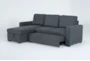 Silva 91" Convertible Sofa Sleeper With Left Arm Facing Storage Chaise - Side