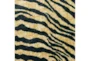 20"x30" Rug-Plush Faux Fur Zebra Print Black/Gold - Detail