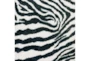 3'x5' Rug-Plush Faux Fur Zebra Print Black/White - Detail