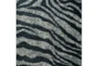3'x5' Rug-Plush Faux Fur Zebra Print Black - Detail
