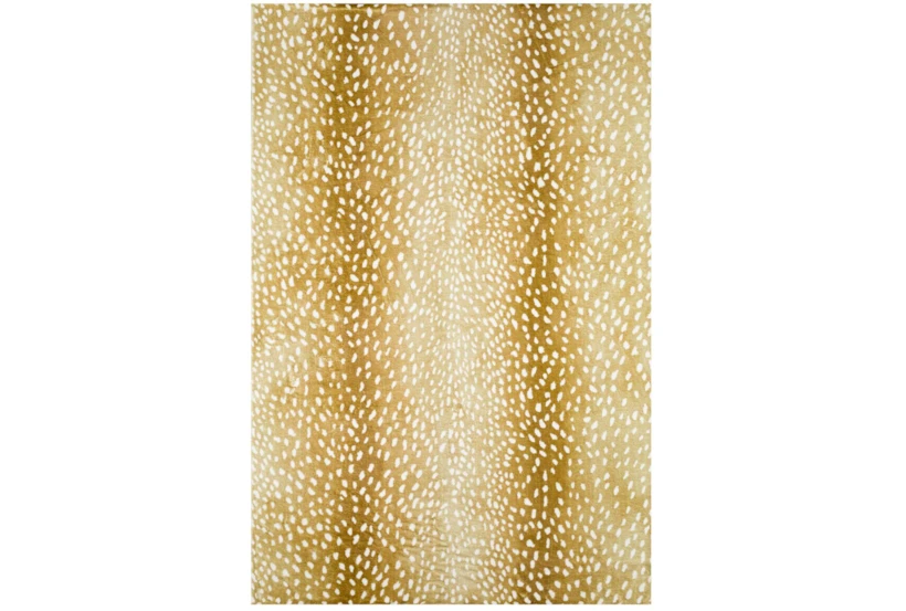 3'x5' Rug-Plush Faux Fur Gazelle Print Gold - 360