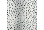 2'x7'6" Rug-Plush Faux Fur Gazelle Print Black/White - Detail