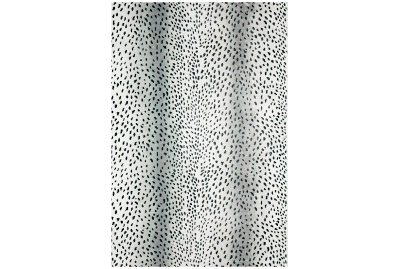 8'x10' Rug-Plush Faux Fur Gazelle Print Black/White - 360