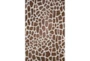 20"x30" Rug-Plush Faux Fur Giraffe Print Brown - Signature