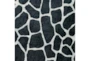 20"x30" Rug-Plush Faux Fur Giraffe Print Black - Detail