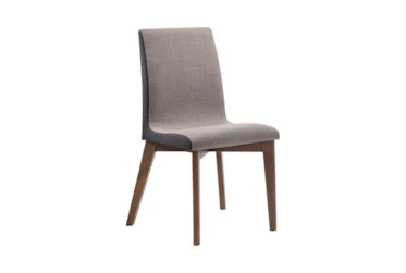 Redbridge Upholstered Side Chairs Grey And Natural Walnut (Set Of 2)