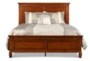 Terrence Cherry Full Wood Panel Bed - Front
