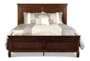 Terrence Cherry Twin Wood Panel Bed - Front