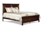 Terrence Cherry Twin Wood Panel Bed - Signature