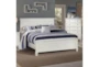 Terrence White Queen Wood Panel Bed - Room