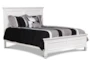 Terrence White Queen Wood Panel Bed - Signature