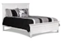 Terrence White Full Wood Panel Bed - Signature