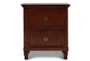Terrence Cherry 2-Drawer Nightstand - Front