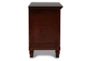 Terrence Cherry 2-Drawer Nightstand - Side
