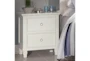 Terrence White 2-Drawer Nightstand - Room