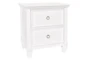 Terrence White 2-Drawer Nightstand - Side