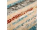 20"X30" Rug-Jacinto Blue/Orange Stripes - Detail