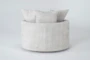 Bixby 44" Cream Swivel Cuddler - Detail