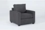 Mathers 91" Slate Sofa/Chair Set - Side
