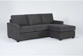 Mathers Slate 91" Sofa With Reversible Chaise