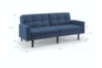 Treyton Navy 78" Convertible Sofa Bed  - Detail