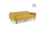 Tobias Mustard 82" Convertible Sofa Bed  - Side
