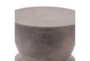 Lina Dark Grey Outdoor End Table - Detail