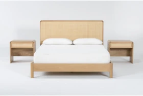 Canya California King 3 Piece Bedroom Set With 2 Nightstands