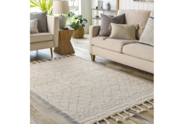 5'X7'6" Rug-Xena Abstract With Tassels Natural