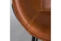 Ian Dark Brown Contract Grade Faux Leather Arm Chair Set Of 2 - Detail