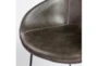 Ian Dark Grey Contract Grade Faux Leather Arm Chair Set Of 2 - Detail