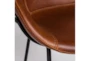 Ian Counter Stool Dk Brown And Black Frame And Legs - Set Of 2 - Detail