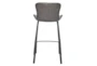 Eliza Contract Grade Counter Stool Dk Gry Baseball Stitching, Powder Coated Steel Legs Set Of 2 - Detail