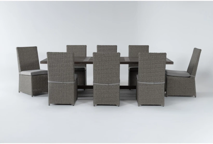 Sanibel Outdoor 9 Piece Dining Set With Side Chairs - 360