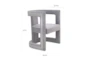 Montgomery Grey Velvet Accent Arm Chair - Front