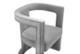 Montgomery Grey Velvet Accent Arm Chair - Top