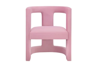 Montgomery Pink Velvet Accent Chair