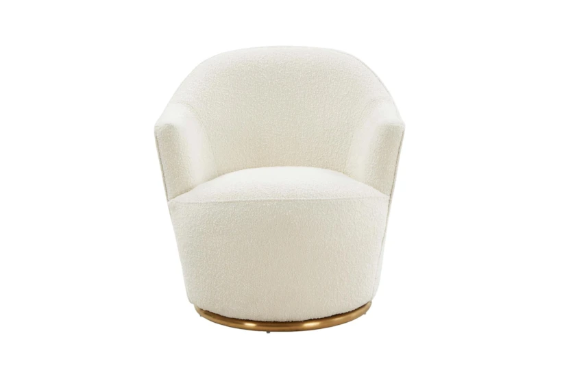 Stratton Boucle Swivel Accent Arm Chair - 360