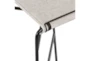 Wendy Off-White Bar Stool With Back - Detail