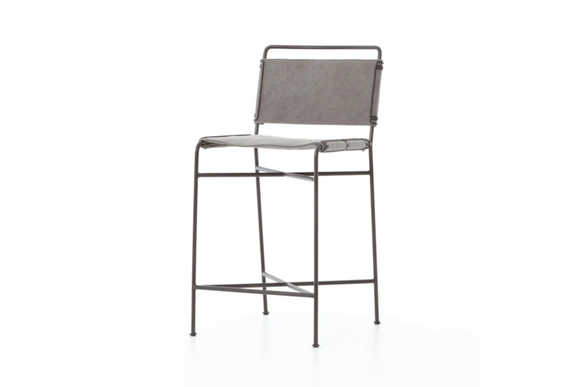 Wendy Grey Counter Stool With Back - 360